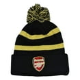 thumbnail image 1 of Arsenal FC Cannon Striped Bobble Beanie, 1 of 2