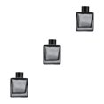 thumbnail image 2 of Difusor de vidrio cuadrado vacío Injueey 200 ml Gris humo Juego de difusor de aromaterapia antideslizante, 2 of 6