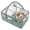 Green, variant on Floral Diaper Caddy Organizer, Stylish Nursery Storage Basket, Gift for Baby Shower, Baby Registry Must Have, Newborn Essentials