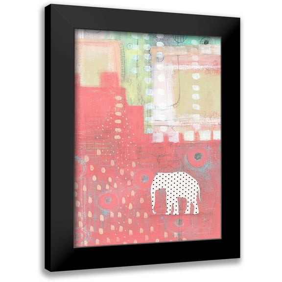 Ogren, Sarah 11x14 Black Modern Framed Museum Art Print Titled - Polka Dot Elephant