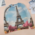 thumbnail image 6 of Sweatshirt For Womens Crewneck Eiffel Tower Hoodies Teen Girls Cute, 6 of 7