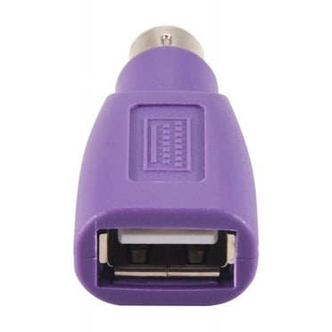 PS2 to USB Connector, Computer Mouse and Keyboard Mini Adapter, Converter
