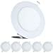 thumbnail image 3 of 5 Pack Leisure LED RV Boat Recessed Ceiling Light 480 Lumen Super Slim LED Panel Light DC 12V 4.75" 6W Full Aluminum Downlights, (Cool White), 3 of 5