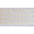 thumbnail image 6 of Gwen Studios 2.5" White Satin Wire Edge Ribbon with Gold Metallic Trellis, 3 Yards, 6 of 7