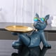 thumbnail image 3 of Escultura de francés, organizador de escritorio para almacenamiento de joyas, estatua de perro, banco de monedas, artesanía de animales, l Fernando llavero de estatua de resina, 3 of 5