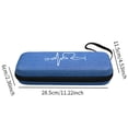 thumbnail image 2 of Estuche de transporte para estetoscopio, caja de almacenamiento, bolsa de EVA ligera y portátil con interior Azul oscuro, 2 of 9