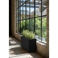 thumbnail image 6 of Veradek Block Series Long Box Medium 32" Plastic Planter - Black, 6 of 13