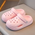 thumbnail image 5 of Ticikt Kids Clogs Shoes, Breathable -On Garden Shoes Summer Beach Slippers for Boys Girls,Pink,2.5-3 Years, 5 of 9