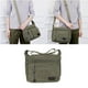 thumbnail image 5 of Bolso bandolera de lona verde TINKSKY para hombre, tipo cartera, tipo sobre, para viaje., 5 of 6