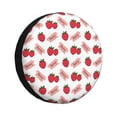 thumbnail image 1 of Fotbe Strawberry Funda de Llanta de Repuesto con Estampado, Engrosada, Ajuste Universal para Jeep, Remolque, RV, SUV, Camión-15 inch, 1 of 6