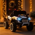 thumbnail image 2 of Carrito Electrico Montable para Niños de Control Remoto y Manejo Directo Camioneta 4X4 con Luces, Bluetooth y USB, 2 of 12