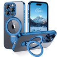 thumbnail image 1 of Funda GUAGUA para iPhone 15 Pro de 6.1 pulgadas con soporte magnético, azul, 1 of 9