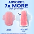 thumbnail image 6 of (6 pack) Always Infinity Feminine Pads, Size 3, Extra Heavy, Wings, Unscented, 28 Count, 6 of 13