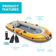 thumbnail image 5 of INTEX 66313EP Challenger 3 Inflatable Boat Set with 54" Oars, Pump, & Welded Oar Locks, 5 of 13