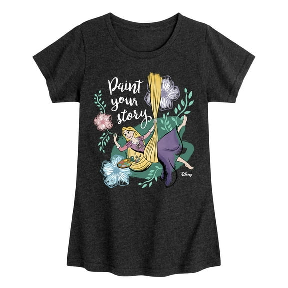 Disney - Paint Your Story - Toddler & Youth Girls Short Sleeve Graphic T-Shirt
