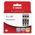 thumbnail image 1 of Cartucho de tinta Canon CLI-226, paquete de 3 colores para iP4820, MG5220, 1 of 3