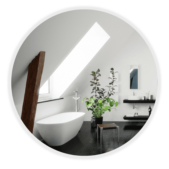 Espejo Redondo ESPEJIO 80cm Pulido Vidrio Real