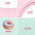 thumbnail image 4 of Princess Rose Toddler Girls Underwear Soft Cotton Brief Panties with Lace 5 Pack, 4 of 6