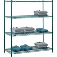 thumbnail image 2 of Nexel Poly-Green, 4 Tier, Wire Shelving Starter Unit, 54"W x 21"D x 54"H, 2 of 3
