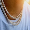 thumbnail image 2 of ZUARFY Hip Hop Crystal Jewelry Iced Tennis Chain Men Chunky Necklace Iced Cubic Zircon Miami Cuban Link Chain Necklace Jewelry, 2 of 19