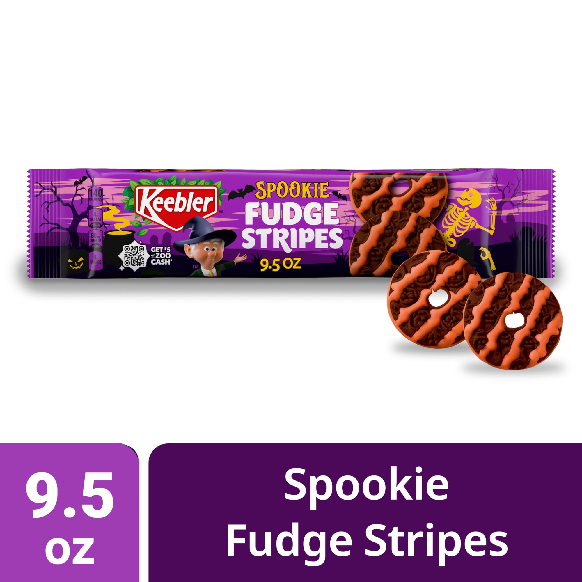 OVER THE STRIPES - Cookie Keebler Elf Chocolate Fudge Stripes Original Cookies, 11.5
