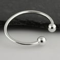 thumbnail image 2 of Sterling Silver Baby or Toddler Bangle Cuff Bracelet, 2 of 3