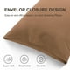 thumbnail image 5 of Juego de fundas de almohada de microfibra suave PiccoCasa de 2 fundas para almohadas tamaño King marrón 20"x36", 5 of 7