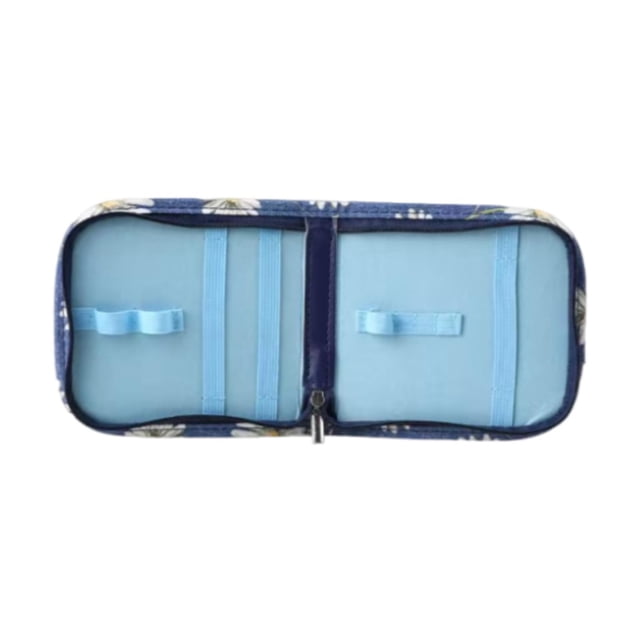 Organizador de bolsas de suministros de coser vacío fácil de sostener, bolsa de viaje portátil ligera para accesorios de tejido amantes de los tejidos Margarita