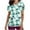 Light Blue, variant on TopLLC Womens Plus Size Scrubs Women's Short Sleeve V-neck Tops Uniform Christmas Printed Pockets Blouse Nursing Casual Nurse Shirts Scrubs on Clearance