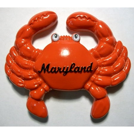 Maryland Crab with Googly Eyes Ceramic Fridge (Best Crab Cakes In Maryland)