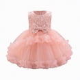 thumbnail image 1 of gdxvjhbj Robe de Bal pour Tout-Petit Robe Tutu pour Fillette Tulle Robes d'Été Fête Princesse Robe Soleil 12 18 Mois (Rose,12-18 Months), 1 of 7