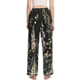 thumbnail image 3 of FORMRS Women's Pajama Pants with Pockets Soft Comfy Loungewear Sleep Bottom, Sizes S-2XL, Dark Flowers Pattern, 3 of 8
