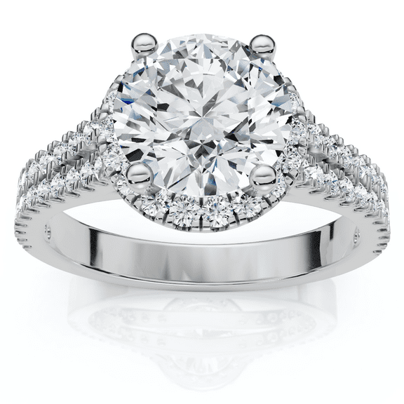 Pompeii 2 1/3Ct Diamond Waverly Lab Grown Engagement Ring White, Yellow or Rose Gold