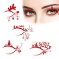 thumbnail image 2 of pitrice 4 Pairs Christmas Eye Liner Sticker Eyeshadow Temporary Stickers Decorative Patch Fashion Beauty Stage Performance, 2 of 8