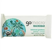 Gomacro Granola & Coconut Bar, 2 oz, (Pack of 12)