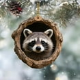 thumbnail image 6 of XEOVHV Animal Christmas Ornaments 2025 - Forest Animal & Raccoon Christmas Ornaments for Christmas Tree - Personalized Gift Ideas, 6 of 9