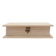thumbnail image 1 of 1pc Wooden Storage Box Document Storage Container File Box for Home (Wood), 1 of 5