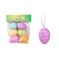 thumbnail image 2 of dajkiuy 6Pcs Easter Hanging Eggs, Colorful Foam Eggs Spring Hanging Egg Tree Ornaments for Party Birthday Home Garden Decoration, 2 of 5