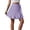 A-Purple8, variant on Bibifish Womens High-Waist Mini Skirts Wrap Tie Lace-Up Front Closure Casual Skirts Solid Color Daily Skirts