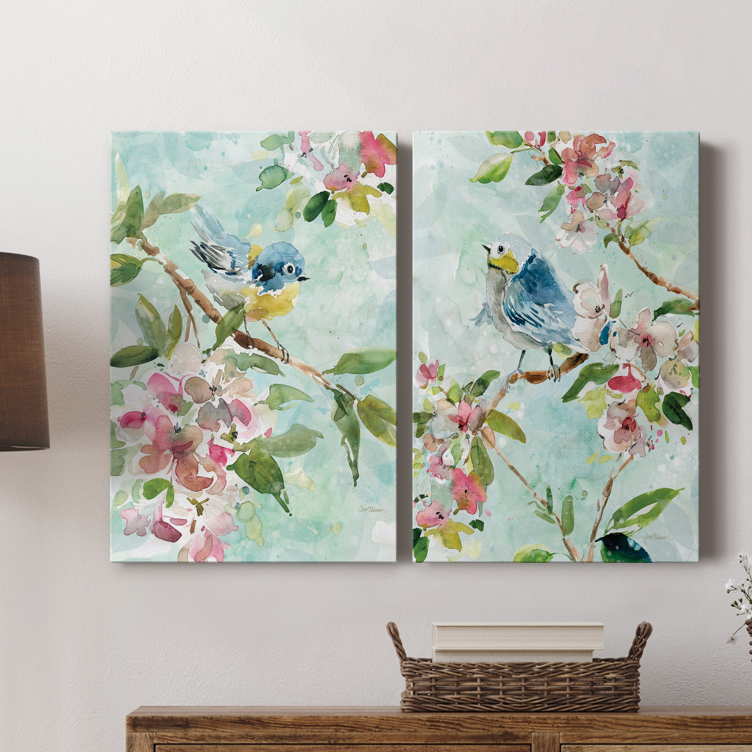 Asbury Garden Song I Premium Gallery Wrapped Canvas - Ready to Hang - Set of 2 - 18 x 27 Each