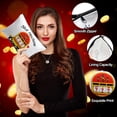 thumbnail image 3 of Set de bolsas de maquillaje Reginary Casino Dice Poker Chips x12 para mujer, 3 of 6