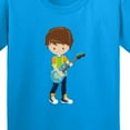 thumbnail image 4 of Inktastic Rock Boy, Brown Hair, Guitar Player, Band, Music Youth T-Shirt, 4 of 5