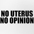 thumbnail image 2 of CafePress - No Uterus No Opinion - Adjustable Unisex Printed Trucker Hat with Mesh Back, 2 of 8