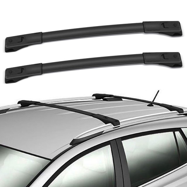 SCITOO Compatible avec 2013 2014 2015 2016 2017 2018 pour Toyota RAV4 Sport Utilitaire Toit en Alliage d'Aluminium Barre Croisée Ensemble Barre de Toit Rail