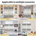 thumbnail image 5 of Black White Boho Kitchen Curtains Window Panels, Vintage Ethnic Tribe Abstract Art Retro Insulated Window Treatment Curtain, Grommet Curtains for Bedroom/Living Room/Bathroom, 2 Piece 52"Wx84"L, 5 of 8