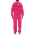 thumbnail image 5 of Adult Hooded Onesie Pajamas Non-Footed One Piece Sleepwear for Men Color: Hot Pink Size: S, 5 of 6