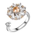 thumbnail image 2 of Bague Rotative Classique Simple Bague Mode Bijoux Luxe Léger Design Premium Bague Brillante, 2 of 5