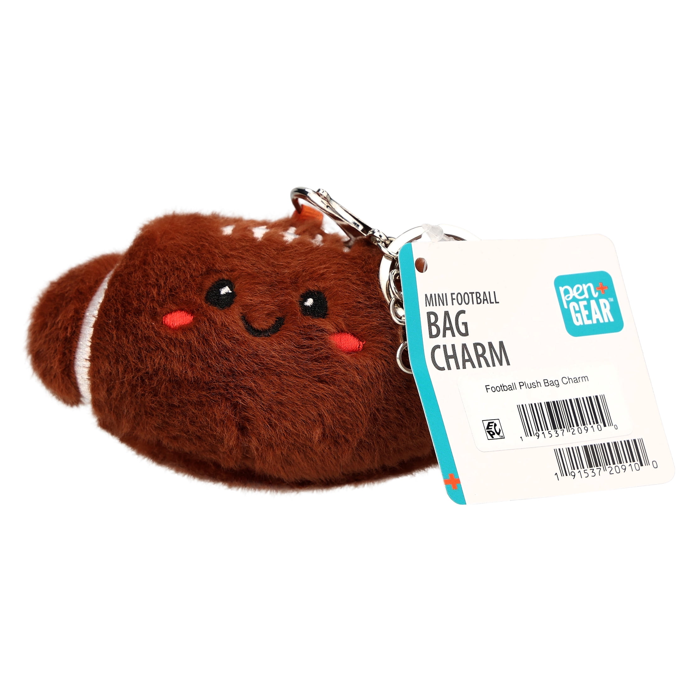 Pen+Gear Plush Football Bag Charm for Sports Fans