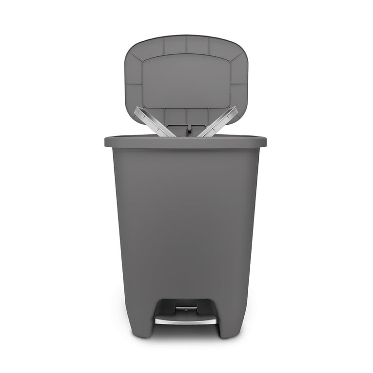 GLAD GLD-74030 Plastic Step Trash Can with Clorox Odor Protection of The  Lid