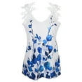 thumbnail image 3 of DYMADE Women Summer Thin Spaghetti Strap Splice Lacce Camisole Sun Top, 3 of 7